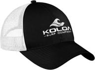 koloa school curved snapback hat charcoal outdoor recreation logo