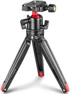 smallrig tabletop tripod, compact mini desktop travel tripod with 360° ball head and quick release plate - lightweight aluminum alloy for dslrs, compact cameras, phone, gopro (black) logo