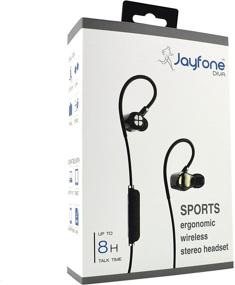 img 1 attached to 🎧 Беспроводная гарнитура Jayfone Bluetooth - наушники с шумоподавлением HD стерео, микрофон | Лучшие наушники для музыки, звонков с мобильного телефона | Влагозащитные спортивные наушники для бега, тренировок в зале | Надежная посадка