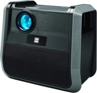 rca rpj060 portable projector home theater entertainment system with built-in handles and speakers - ideal for outdoor use - black/graphite (rpj060-black/graphite) logo