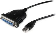 🖨️ 6ft usb to db25 parallel printer adapter cable - 2m usb to ieee-1284 printer cable - usb a to db25 m/f (icusb1284d25) by startech.com: improved seo-friendly product name logo