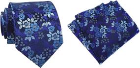 img 4 attached to Boys' Brown Hanky and Orange Petal Necktie - Stylish Neckties Accessory
