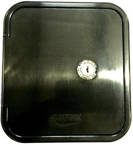 img 2 attached to Secure Your RV Water Fill with Valterra Black Gravity Water Hatch and Lock System – Includes Dish, Fill Keys, and Trailer Compatibility