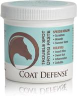 🐴 coat defense trouble spot drying paste: all-natural equine wound care solution - 10 oz logo
