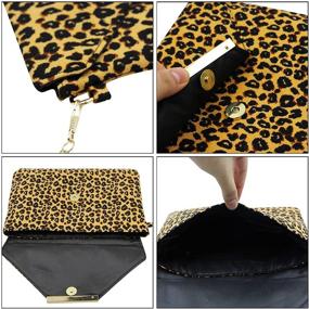 img 2 attached to Envelop Handbag Snakeskin Shoulder Crossbody Women's Handbags & Wallets in Shoulder Bags