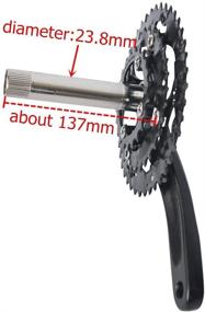 img 1 attached to 🚴 UPANBIKE Bike Crankset with Bottom Bracket: Ideal for Road Bike & Mountain Bicycle, 8 9-Speed M430 Crank Set