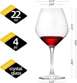 img 3 attached to FAWLES Crystal Burgundy Glasses Dishwasher