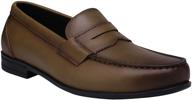 canven leather moccasin business brush off men's shoes in loafers & slip-ons logo