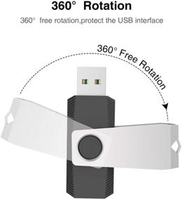 img 3 attached to 💽 Черные флэш-накопители USB 3.0 с LED-подсветкой, 5 штук в упаковке - 5X32 ГБ памяти с отверстием для карабина