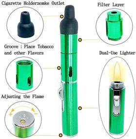 img 2 attached to 🔥 Enhance Your Flame Experiences with the Fengfang Jet Gas Flame Butane Torch Handheld Lighter! (Green)