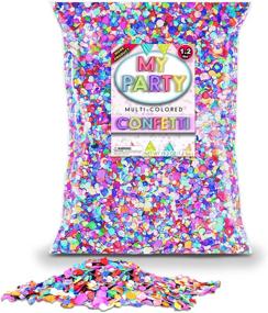 img 1 attached to Festive Mexican Confetti Bag: 1.2lbs/544gr. Bulk Bag for Birthday Parties, Pinata Filler, Easter Eggs (Cascarones), Wedding Toss, Fiesta Party Decor, Cinco de Mayo, and More! – MyParty