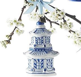 img 2 attached to Pagoda Delft Christmas Ornament 3953018