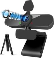 high-definition 2k 4mp streaming webcam with microphone, privacy shutter, and tripod stand - ideal for video calling, conferencing, and recording on desktops, laptops, pcs, and macs logo