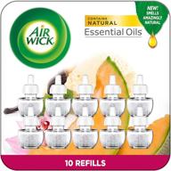 🌼 air wick plug in scented oil 10 refills: summer delights fragrance, eco-friendly, essential oils - air freshener logo