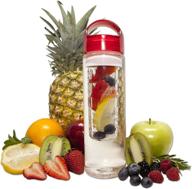 🍓 detoxify your body with 24 oz fruit infuser water bottle - naturally infused water for a healthier, fit body. organic flavor infusion! 100% bpa free tritan plastic logo