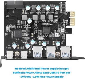 img 1 attached to Карта расширения UP5100 PCI-E: Добавьте 5 портов USB 3.0 для Windows/Mac Pro - Тип C (2) и Тип A (3), внутренний разъем USB 3.0