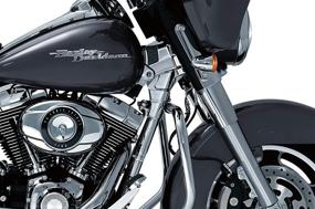 img 1 attached to 🏍️ Chrome Deluxe Neck Cover for 2009-13 Harley-Davidson Touring Motorcycles - Kuryakyn 7832 Motorcycle Accent Accessory (1 Pair)