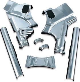 img 3 attached to 🏍️ Chrome Deluxe Neck Cover for 2009-13 Harley-Davidson Touring Motorcycles - Kuryakyn 7832 Motorcycle Accent Accessory (1 Pair)