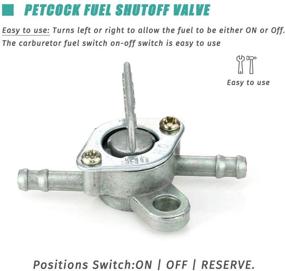 img 1 attached to 🔧 6мм инлайновый вентиль On/Off для топлива для мотоциклов объемом 50cc, 70cc, 90cc, 110cc и 125cc, ATV, квадроциклов и грязевых байков TaoTao.