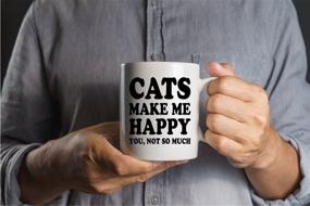 img 3 attached to 🐱 Cats Bring Me Joy Mug - 11oz Ceramic Coffee Mug - Ideal Gift for New Cat Mom or Dad - Cat Lover Gifts for Women or Men - Best Cat Mom Ever Cute Mothers Day Idea - By CBT Mugs