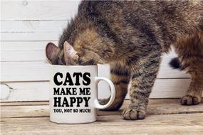 img 1 attached to 🐱 Cats Bring Me Joy Mug - 11oz Ceramic Coffee Mug - Ideal Gift for New Cat Mom or Dad - Cat Lover Gifts for Women or Men - Best Cat Mom Ever Cute Mothers Day Idea - By CBT Mugs