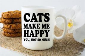 img 2 attached to 🐱 Cats Bring Me Joy Mug - 11oz Ceramic Coffee Mug - Ideal Gift for New Cat Mom or Dad - Cat Lover Gifts for Women or Men - Best Cat Mom Ever Cute Mothers Day Idea - By CBT Mugs