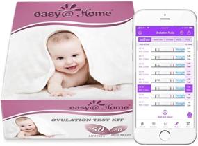 img 4 attached to Easy@Home Combo Kit: 50 Ovulation Test Strips + 20 Pregnancy Test Strips - Accurate LH & HCG Detection