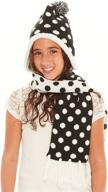 fuchsia девочки аксессуары: шапка с перчатками и модными шарфами для девочек s w логотип