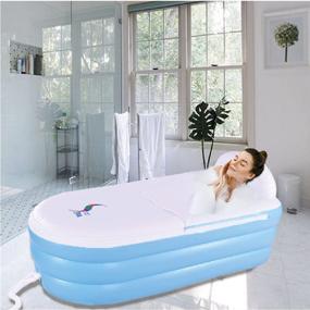 img 2 attached to Portable Bathtub Inflatable Backrest Freestanding