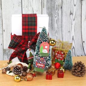 img 3 attached to 🎁 144-пачечка рождественских бумажных подарочных ярлыков - заранее отверстия для бумажных ярлыков для самостоятельной упаковки праздничных подарков, печати, маркировки, упаковки и карточек с именами (тема Рождества)