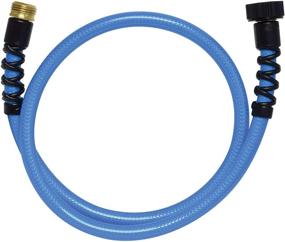 img 1 attached to 💧 Valterra W01-8048 AquaFresh высоконапорный питьевой шланг для воды - 1/2” x 4', синий с защитой шланга: удобное и надежное решение для воды.