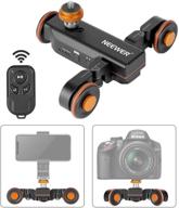 neewer 3-wheels wireless video camera dolly: motorized electric slider dolly for dslr, camcorder, gopro & smartphone – remote control included! logo