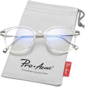 img 2 attached to 👓 Stylish Pro Acme Blue Light Blocking Glasses: Retro Round Computer Eyeglasses for Women