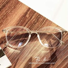 img 1 attached to 👓 Stylish Pro Acme Blue Light Blocking Glasses: Retro Round Computer Eyeglasses for Women