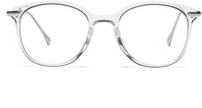 img 4 attached to 👓 Stylish Pro Acme Blue Light Blocking Glasses: Retro Round Computer Eyeglasses for Women