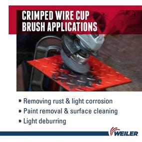 img 1 attached to Weiler Threaded Crimped Diameter Bristle: Achieve Optimal Cleaning Performance