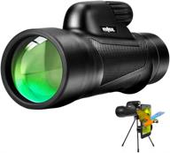 🔭 12x55 high power monocular telescope with smartphone holder: ultimate choice for adults & kids in bird watching, hunting, camping, hiking & traveling logo