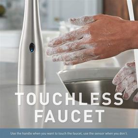 img 3 attached to 🚰 Moen Arbor Motionsense Wave Sensor Touchless Kitchen Faucet: Power Clean, Spot Resist Stainless