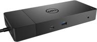dell wd19 130w docking station (featuring 90w power delivery) with usb-c, hdmi, dual displayport in black logo