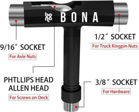 img 3 attached to Enhance Your Skateboarding Experience with BONA Skate 🛹 Tool 10-in-1 Multi-Function Skateboard Tools (Choose from 2 Options)