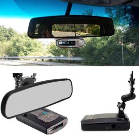 img 3 attached to 🔦 LycoGear Radar Detector Rearview Mirror Stem Mount with Magnetic Cradle for Escort IX IXc Max360C Max3 Redline EX Beltronics GT360 Cobra DualPro Radar Detectors - Install with 1&#34; Stem Space