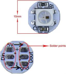 img 1 attached to 🌈 ALITOVE 100Pcs WS2812B Addressable Module: Versatile and Vibrant Lighting Solution