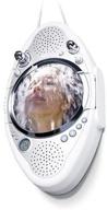 🚿 jwin electronics jx-m85: the ultimate shower companion - splashproof cd player/radio with fog-free mirror logo