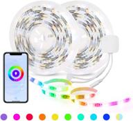 🌈 hbn smart led strip lights: 32.8ft wifi rgbw led light strips with alexa & google assistant логотип