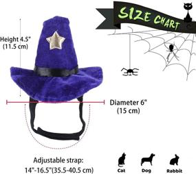 img 3 attached to 🧙 Hilarious LESYPET Wizard Hat Dog Costume with Green Wig - Perfect for Halloween, Christmas, and Cosplay Parties!