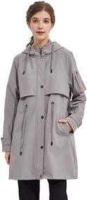 img 4 attached to Orolay Windbreaker Resistant Raincoat Jackets Women's Clothing for Coats, Jackets & Vests