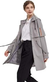 img 1 attached to Orolay Windbreaker Resistant Raincoat Jackets Women's Clothing for Coats, Jackets & Vests