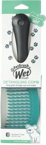 img 1 attached to 🐾 Teal Wet Brush Pet Brush: Ultimate Detangling Comb for Your Pet's Coat