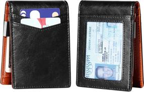 img 3 attached to GEEAD Leather RFID Blocking Wallet: The Ultimate Men's Accessory for Secure Wallets and Organizers