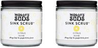 🍊 molly's suds sink and all purpose scrub - effective stain remover, grease fighter, gime scrubber, scratch buffing solution - earth friendly ingredients - 2 pack, refreshing citrus scent logo